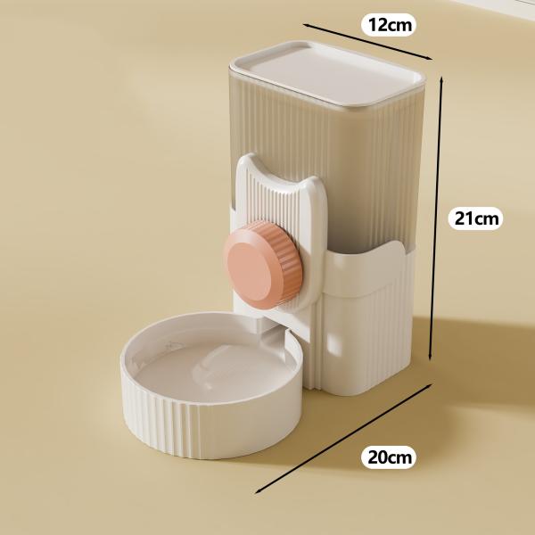 Cage Hanging Pet Feeder Plastic Hanging Water Dispenser Double Bowl For Cat And Dog