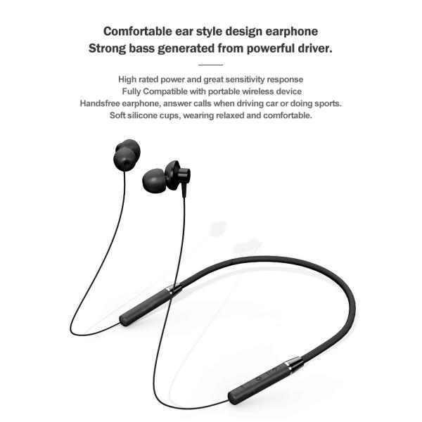 Magnetic Bluetooth V5.1 Sport Neckband Earphone Noise Cancelling Mic