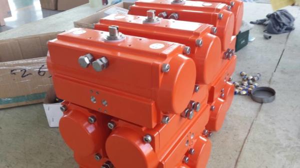 Small Double Acting Pneumatic Actuator With Spring Return 1/4 Turn