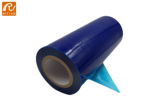 Window Protection Film for Construction, Blue Self-Adhesive Temporary Glass Protection Tape 61cm*100m