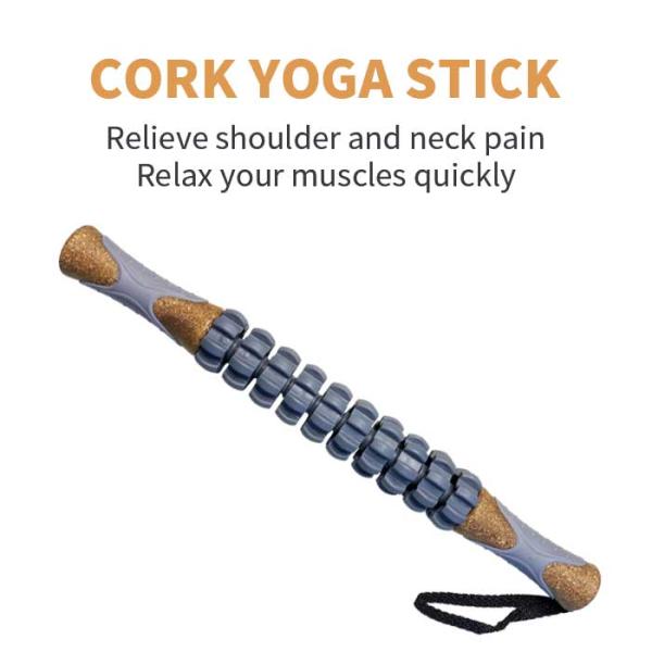 Home Exercise Custom Natural Yoga Cork Fitness Sets TPE ABS