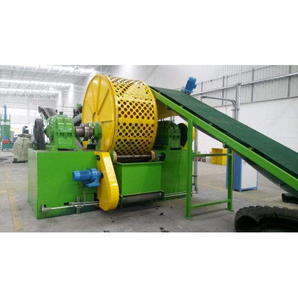 State-of-the-Art Waste Tire Recycling Line with 100% Recycling Efficiency, ≥10 Years Service Life, and Crushing Waste Tires Capability