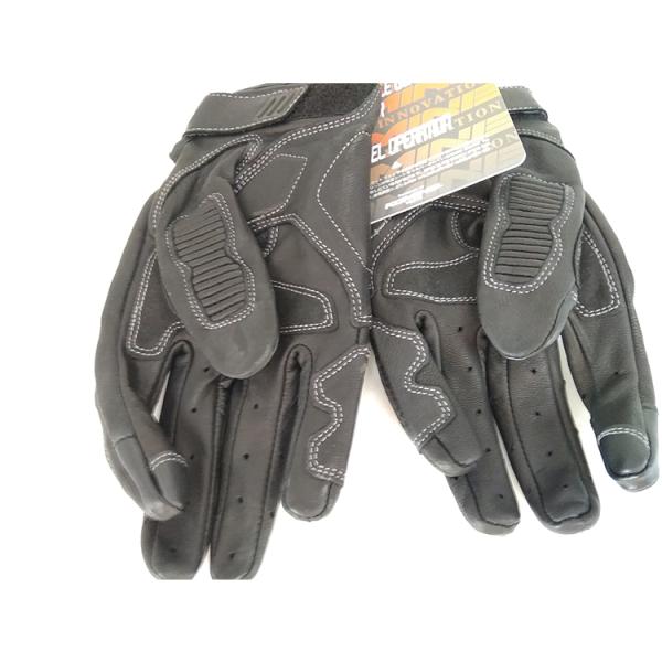 Motorbike Motocross Full Finger Leather Motorcycle Gloves S-M-L-XL with Customized Logo