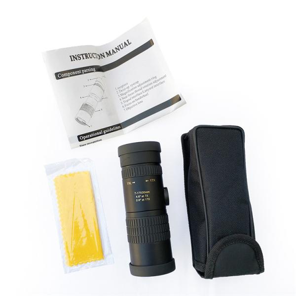 телескоп черноты OEM телескопа сигнала 7-17X30 Monocular с переходником/треногой смартфона
