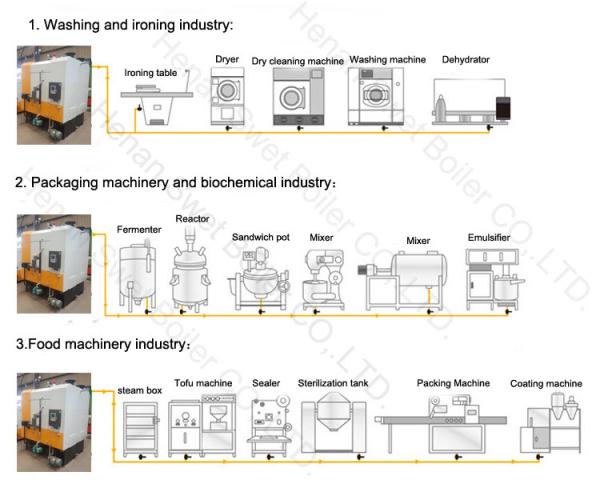 Leather Industry Gas / Oil biomass wood pellet  Fired Steam Boiler New Design High Performance
