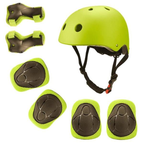 Adjustable Skateboard Skate Helmet pads with 7pcs set Protective Gear Knee Pads