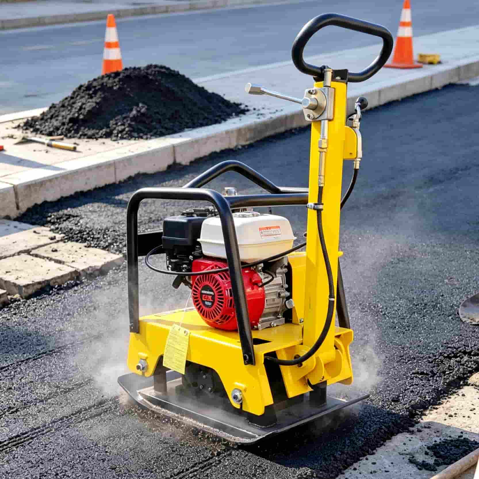 Vibratory Plate Compactor STP270 Honda Gasoline Road Compactor Machine for Asphalt Repair and Construction Projects Popular in Jamaica