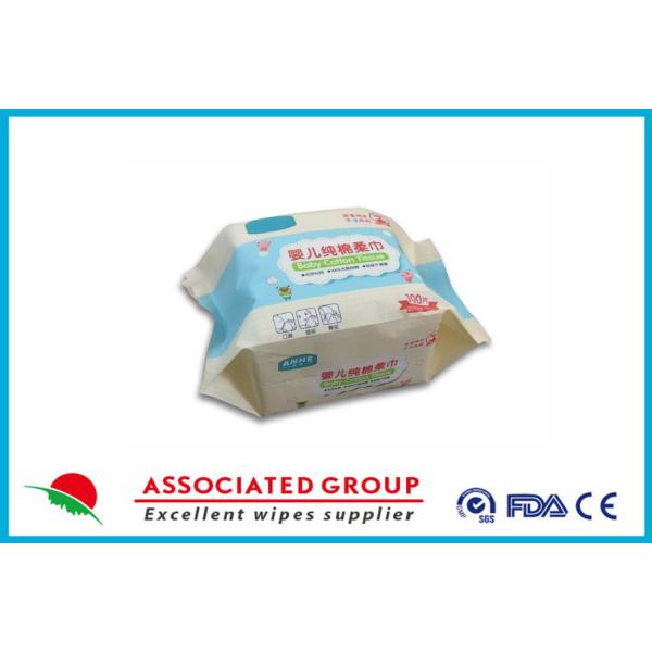 Сухой хорошего младенца хлопка абсорбции воды 100% чистого устранимый обтирает гигиенический