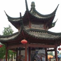 Pagoda de madera china de Grey Clay Roof Tiles Japanese Garden del Gazebo de los 4m X 3M