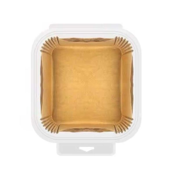 High Temperature Air Fryer Safe Paper Greaseproof Square Baking Liners Customized