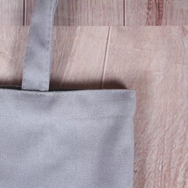 Heavy Duty Cotton Canvas Tote Bags Bulk With Laminated Full Color Printing