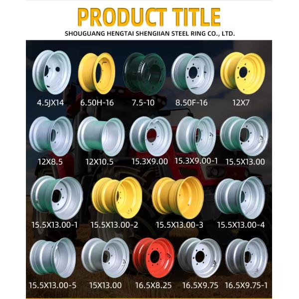 Agriculture Machinery Rims Seeder Spare Parts Wheel Rim Hub Tractor Wheels Farm Tire Size