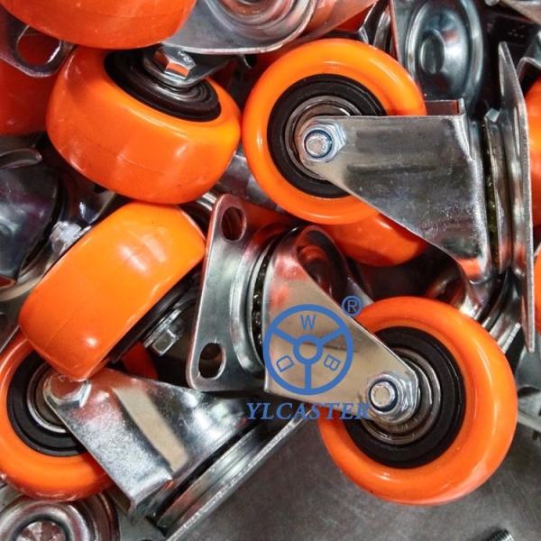 Легкие колеса с цинковым покрытием Оранжевое колесо Промышленный поставщик колес