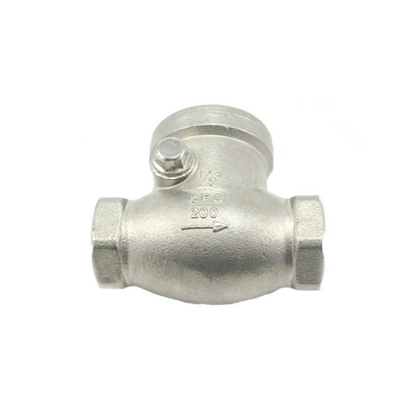 Hydraulic Threaded Stainless Steel Valves 1000psi Plumbing Check Valve