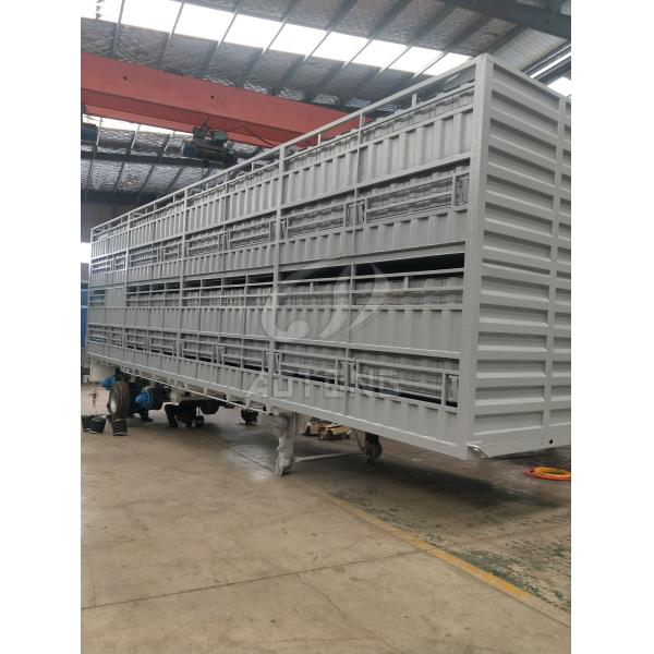 3-осевой 40T Животноводческий забор грузовой прицеп Животноводческий мини полуприцеп для фермы
