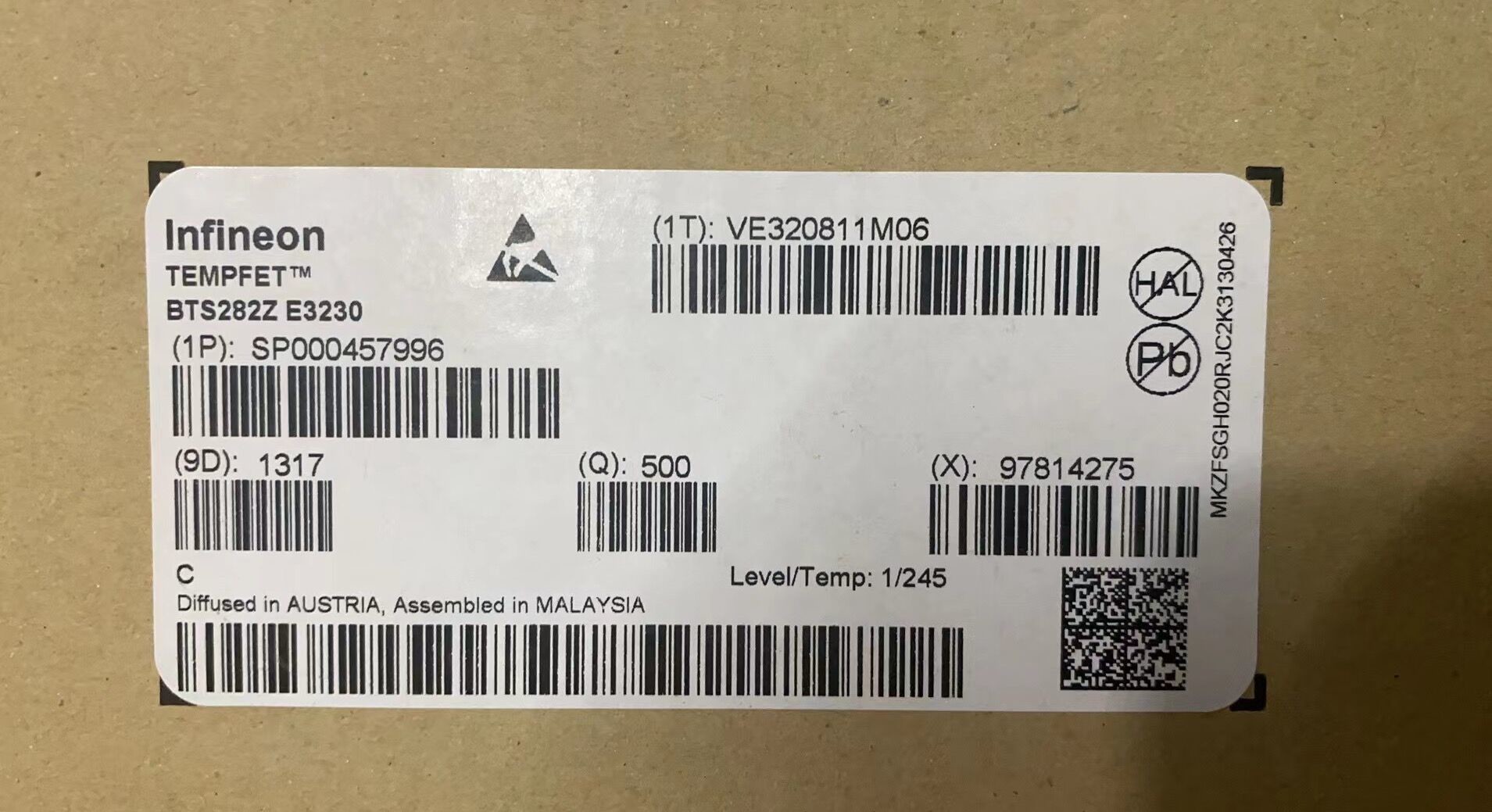 FETs транзисторов MOSFET 49V 80A N-канала BTS282Z E3230 TO220-7