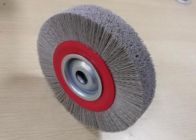Circular Abrasive Nylon Wheel Brush / Nylon Deburring Brush With 150mm OD