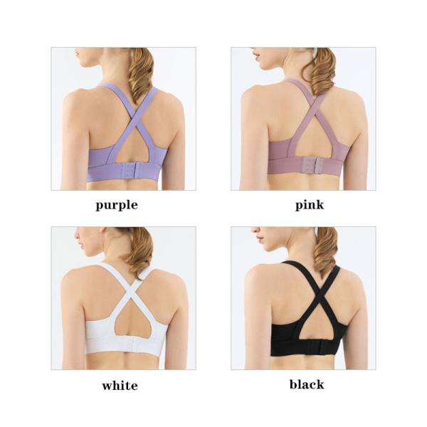 Розовых одежда разминки бюстгальтера спорт s l ударопрочных женщин задняя перекрестная