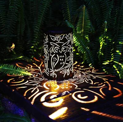 Retro Metal 8.46 Inches 0.5w Outdoor Solar Tabletop Lanterns