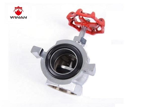 Water Releasing Fire Fighting Landing Valve Chrome Plated 2.5 Right Angle