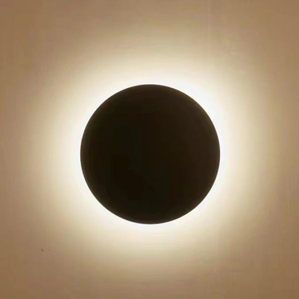 15000 Hours Working Time Round LED Wall Light for Bedroom and Living Room Decoration
