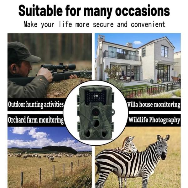 1080P 720P VGA WiFi Hunting Camera , 16MP Wireless Outdoor Nature Camera