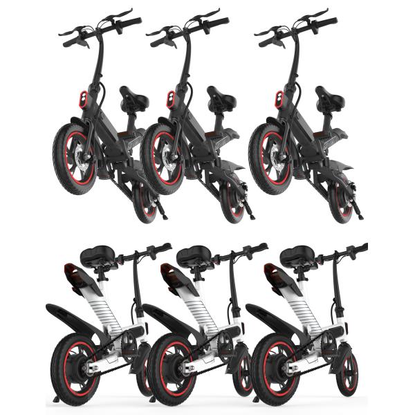 Intelligent Mini Adult Folding Electric Bike Speed 25 - 40 Km / H Lightweight