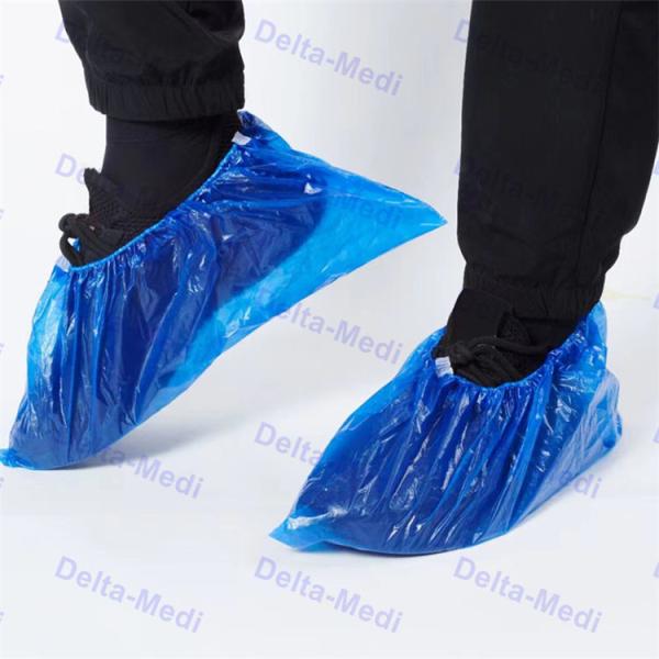 CPE Disposable Surgical Shoe Covers PE Anti Slip Plastic Waterproof Boot Cover