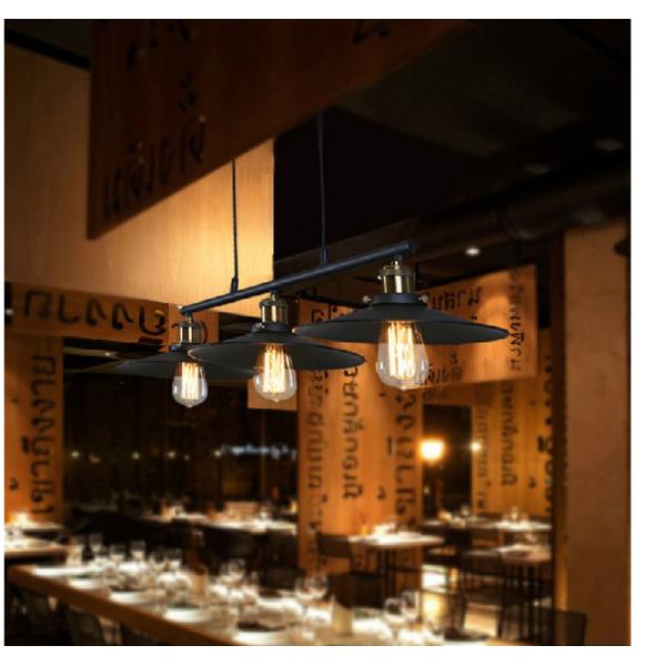 Retro Vintage Pully Pendant Lights Fixture Loft American Black Hanging Lamp(WH-VP-130)