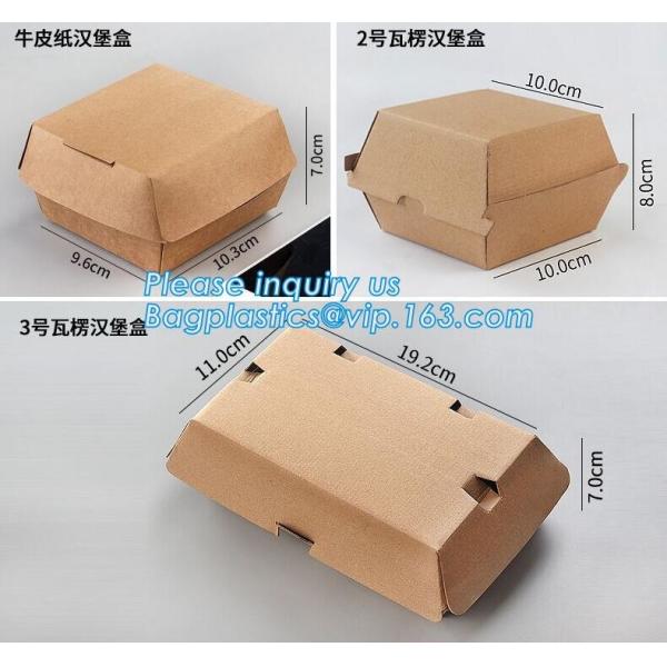 Disposable brown kraft paper boat paper food tray,Latest design food grade cardboard food fold paper boat trays bagease