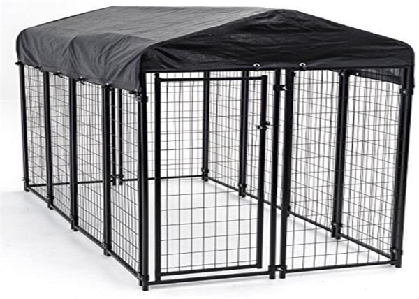 Weather Resistant Metal Dog Kennel Outside Dog Run With ISO 9001 Certificate