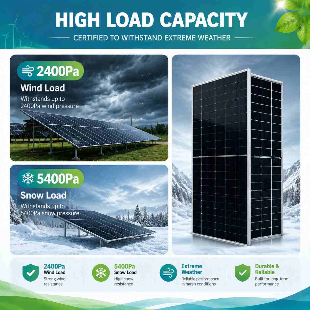 625W-N 600W-625W Bifacial N-Type Solar Panel Double Glass 132 Half-Cells 23.13% Efficiency PV Module TIANON