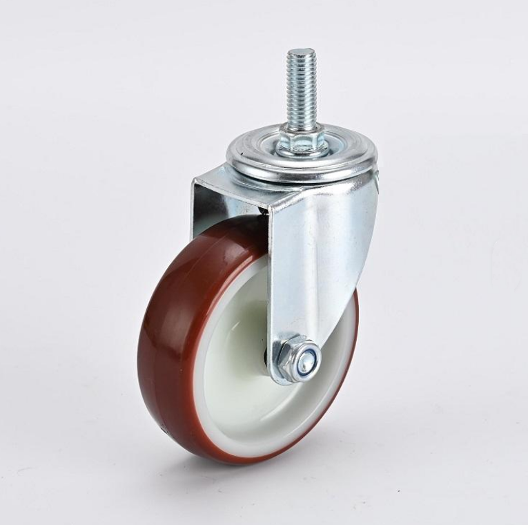 European Industrial 60-100KG Load Capacity Casters Wheel Series 3 4 5 Inch Blue Red Castor PU TPR Wheel Castor