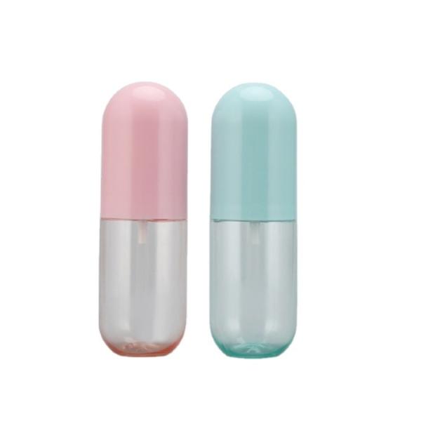 40/60 ml SPRAYER PUMP PET Capsule Spray Flask em cores bonitas para água de essência portátil