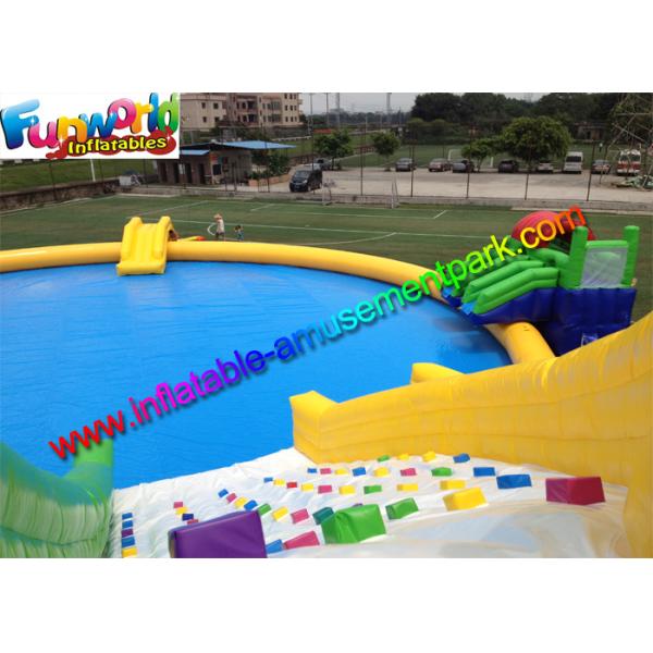 CE 0.9mm Pvc Tarpualin Inflatable Water Toys / Inflatable Aqua Sport For Funny