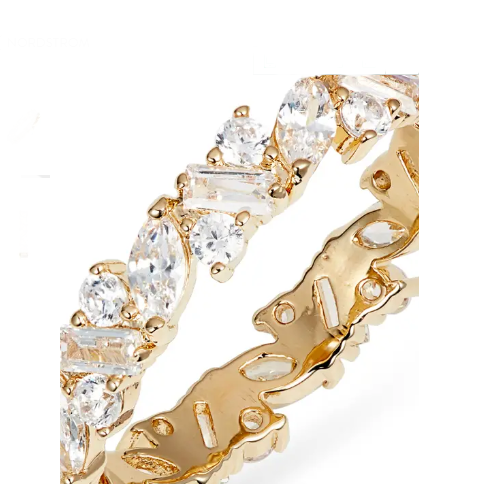 Бразильский кубический цирконий с кольцом вечности идеальный подарок на любой случай.