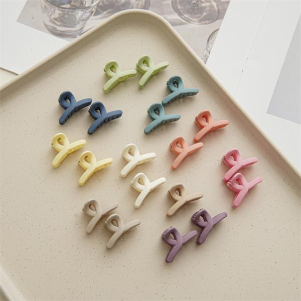 Resin Summer baby girls flower Morandi girls hair square shark clip accessories Ins back head clip fascinator