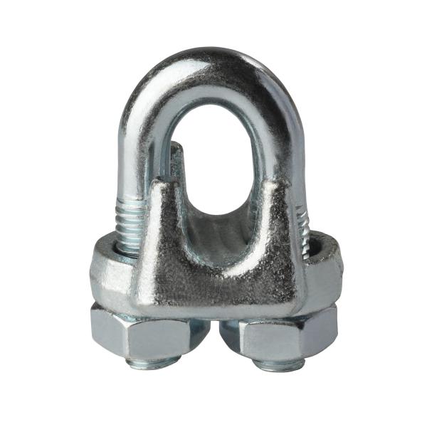 EN 13411 U Bolt Wire Rope Grips Heavy Duty Wire Rope Saddle Carbon Steel Q235