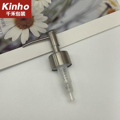 Flat Top Stainless Steel Soap And Lotion Dispenser Pumps Round Press Cap