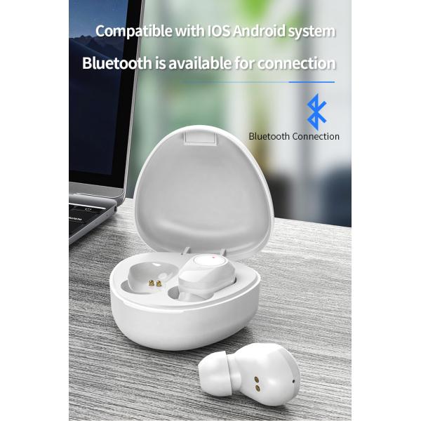 300mAh Waterproof Bluetooth Earbuds With Charging Case Hands Free Headset With Hi-Fi Stereo Sound
