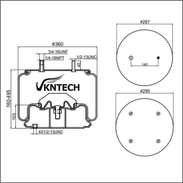 B-12514-012 piezas de goma naturales del muelle suspendedor del aire de la amortiguación de aire con resorte 1R14-042 para el acero W01-358-8052 1110.5E-16 del pistón del OEM