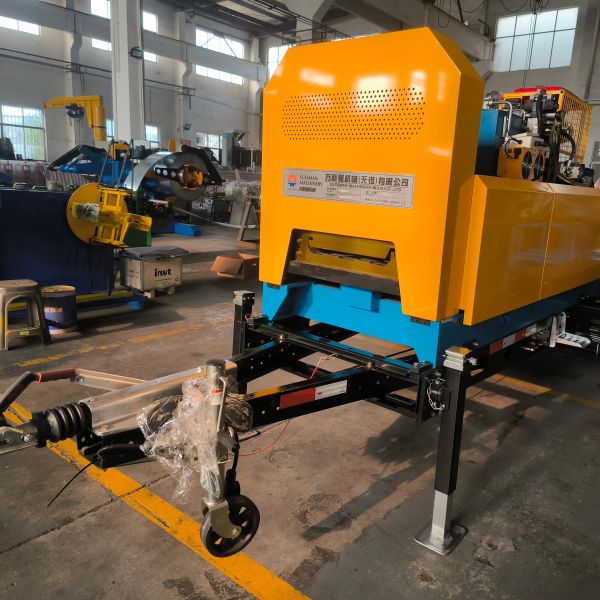 Mobile Transportable KR18 Standing Seam Roll Forming Machine Bemo Type On-Site Metal Roof Sheet
