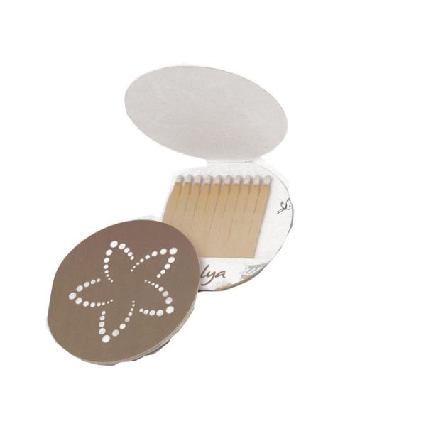 Custom Name Logo Printing Creative Cosmetic Shaped Wooden White Tip Matches Sticks
