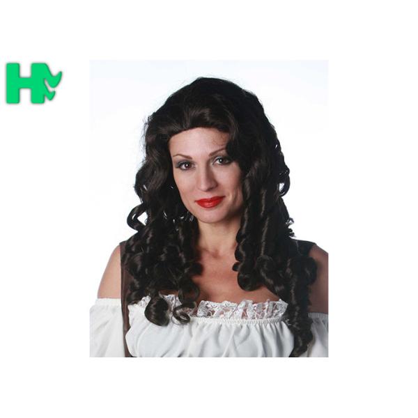 Loose Wave Heat Long Synthetic Wigs , 24 Inches Long Wavy Curly Hair For White Women