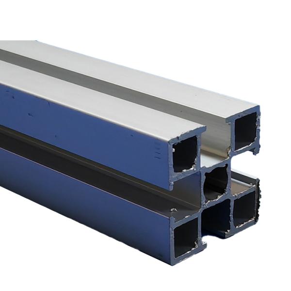 T Slot V Slot 40X40 Industrial Aluminum Profile Extrusion Frame Silver / Black