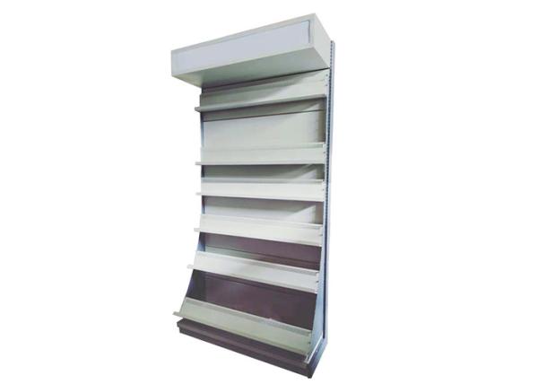 Metal Store Display Shelves For Book / Magazine / CD / Video Customized Size