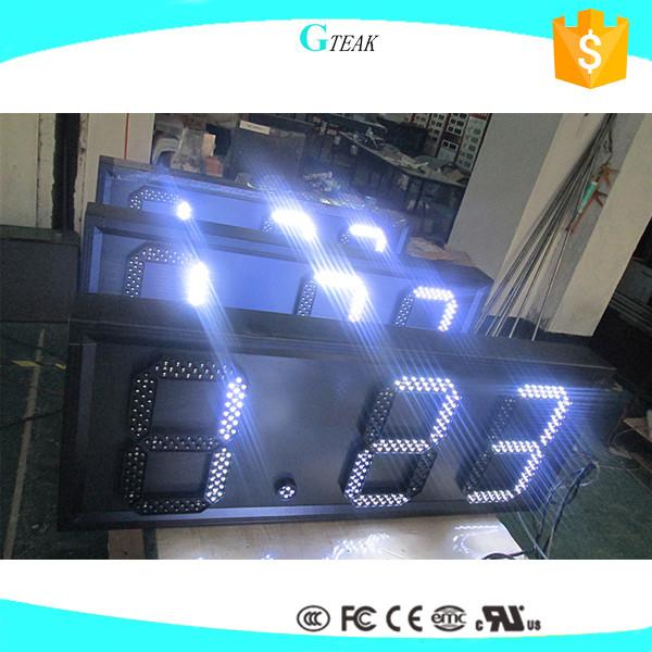 shenzhen guangzhou gas station price board red white blue green  7 segment digital led  gas price sign for gas station