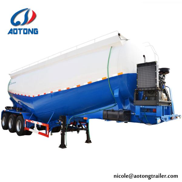 3 Axles Bulk Silo Carrier 30 60 65cbm 50t 66 Ton Cement Tank Semi Trailer for Product