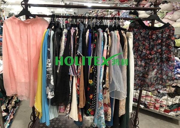 American style used women's clothing , second hand clothes , first grade ladies silk skirt