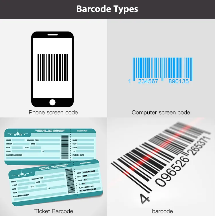 DYscan 1D Barcode Scanner USB 300 Scans/sec Handheld CMOS Reader